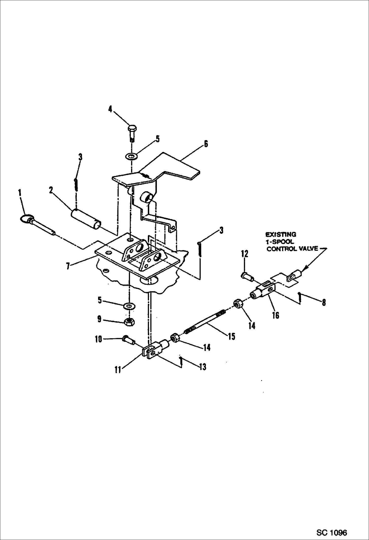 ГИДРОМОЛОТ (ПЕДАЛЬ УПРАВЛЕНИЯ) (1250X) (ИСПОЛЬЗУЕТСЯ НА 56)
