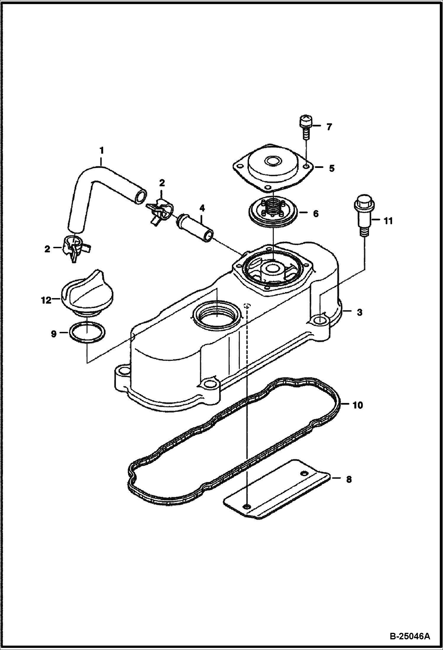 КРЫШКА КОРОМЫСЛА КЛАПАНА (KUBOTA - D722-E3B-BC-5) (TIER IV REPLACEMENT)