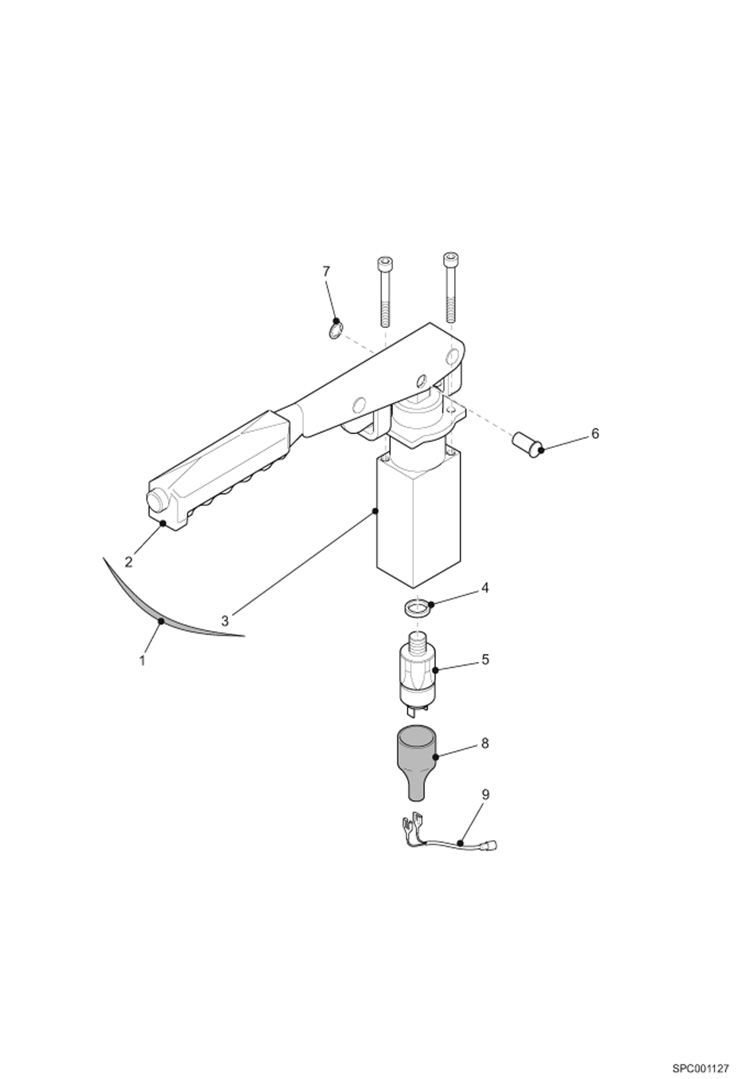 РЫЧАГ СТОЯНОЧНОГО ТОРМОЗА