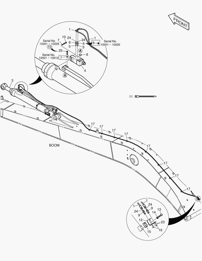 ГИДРОЗАМОК ТРУБОПРОВОДА - СТРЕЛА 11 м