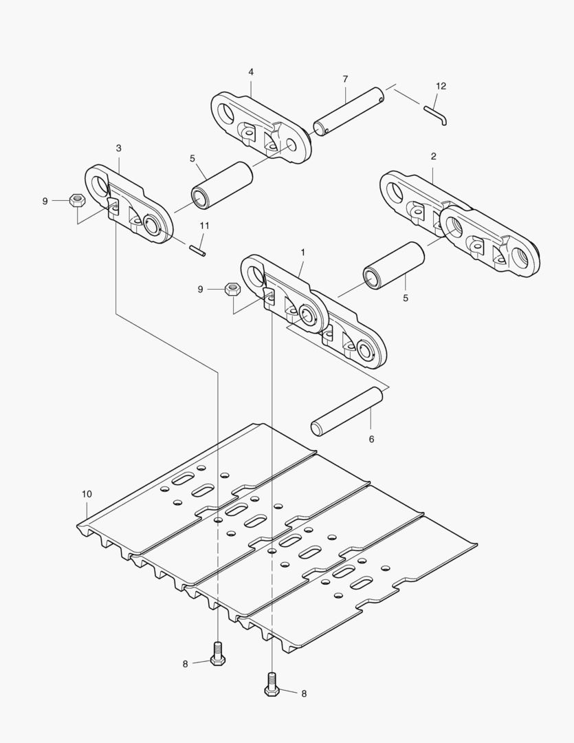 БАШМАК ГУСЕНИЦЫ В СБОРЕ-400 мм