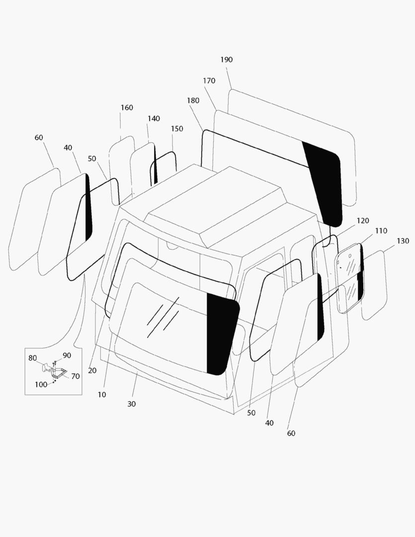 G330-2 WINDOWS IN CABIN