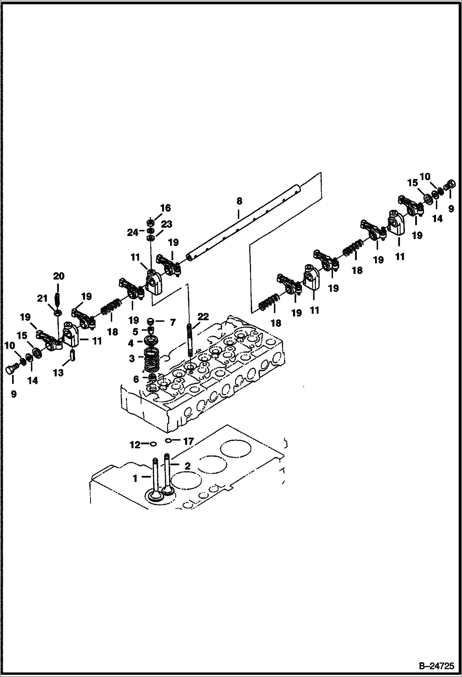 ПЛЕЧО КОРОМЫСЛА КЛАПАНА (KUBOTA - V2003-T-2EB - TIER II)