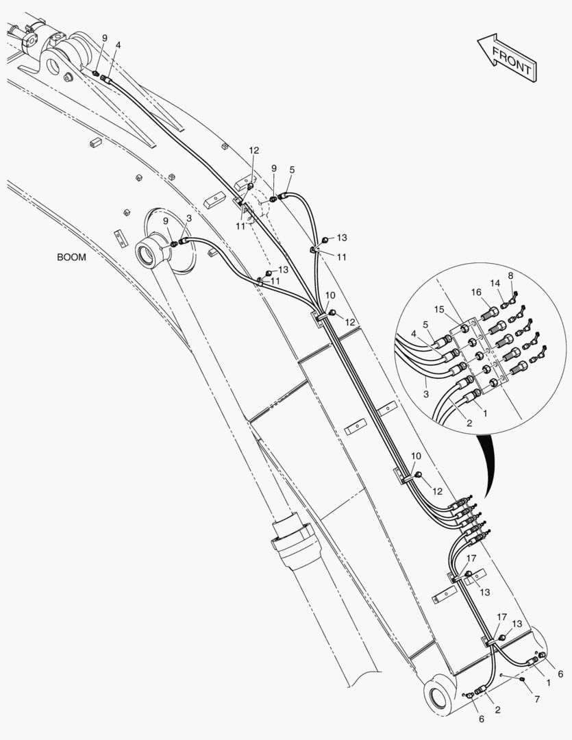 ТРУБОПРОВОД СМАЗОЧНОЙ СИСТЕМЫ - СТРЕЛА