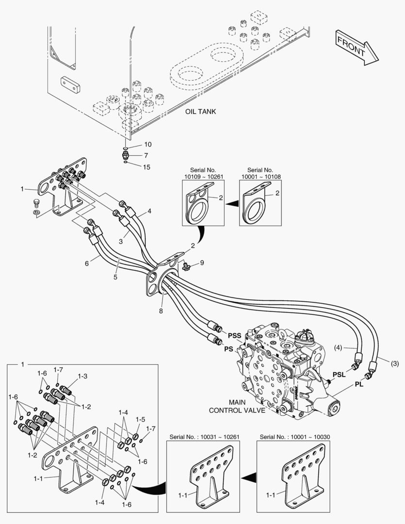 ТРУБОПРОВОД СЕРВОУПРАВЛЕНИЯ - 2 КАТУШКИ