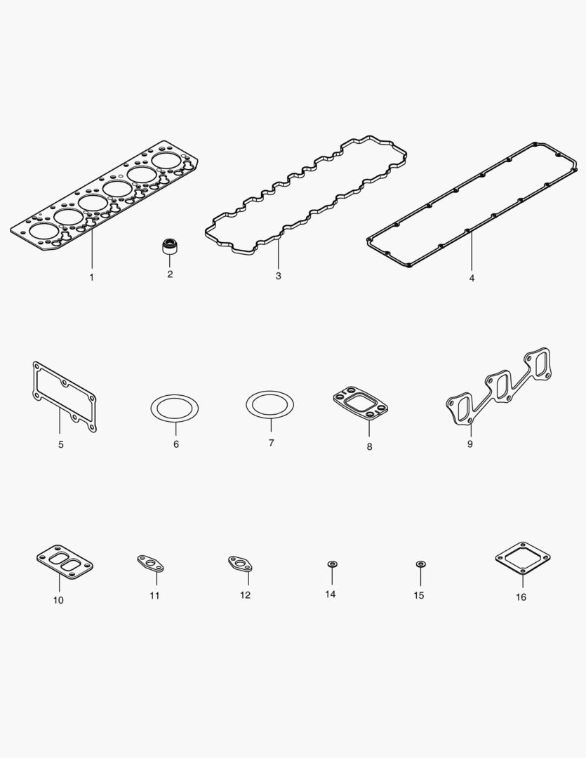 041 OVERHAUL GASKET KIT - TOP