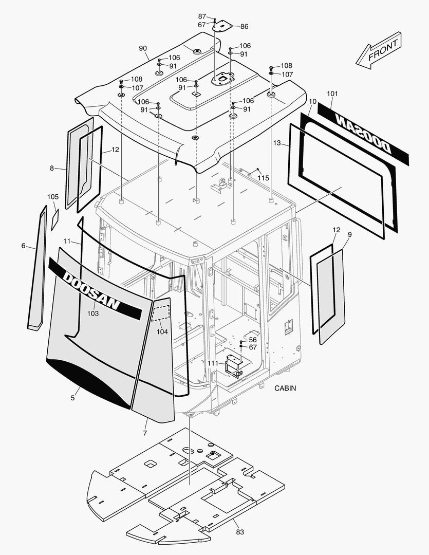 Схема 5750 CABIN(6) - GLASS
