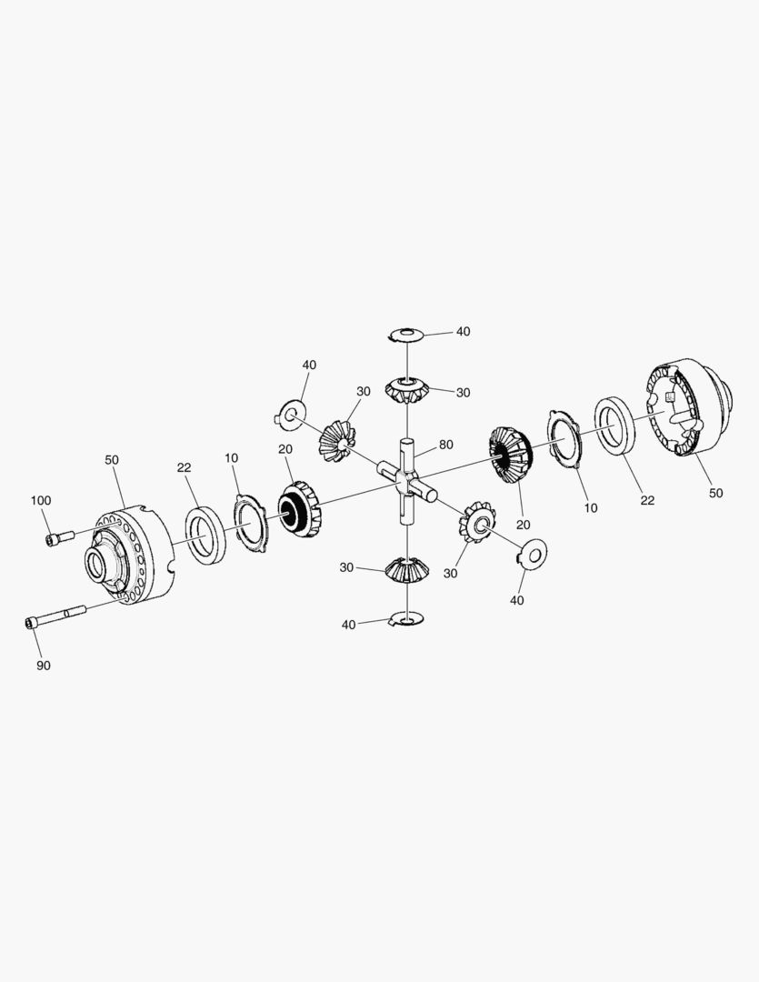 Спецтехника 4592 DIFFERENTIAL GEAR - FRONT AXLE [7130~] - главное фото
