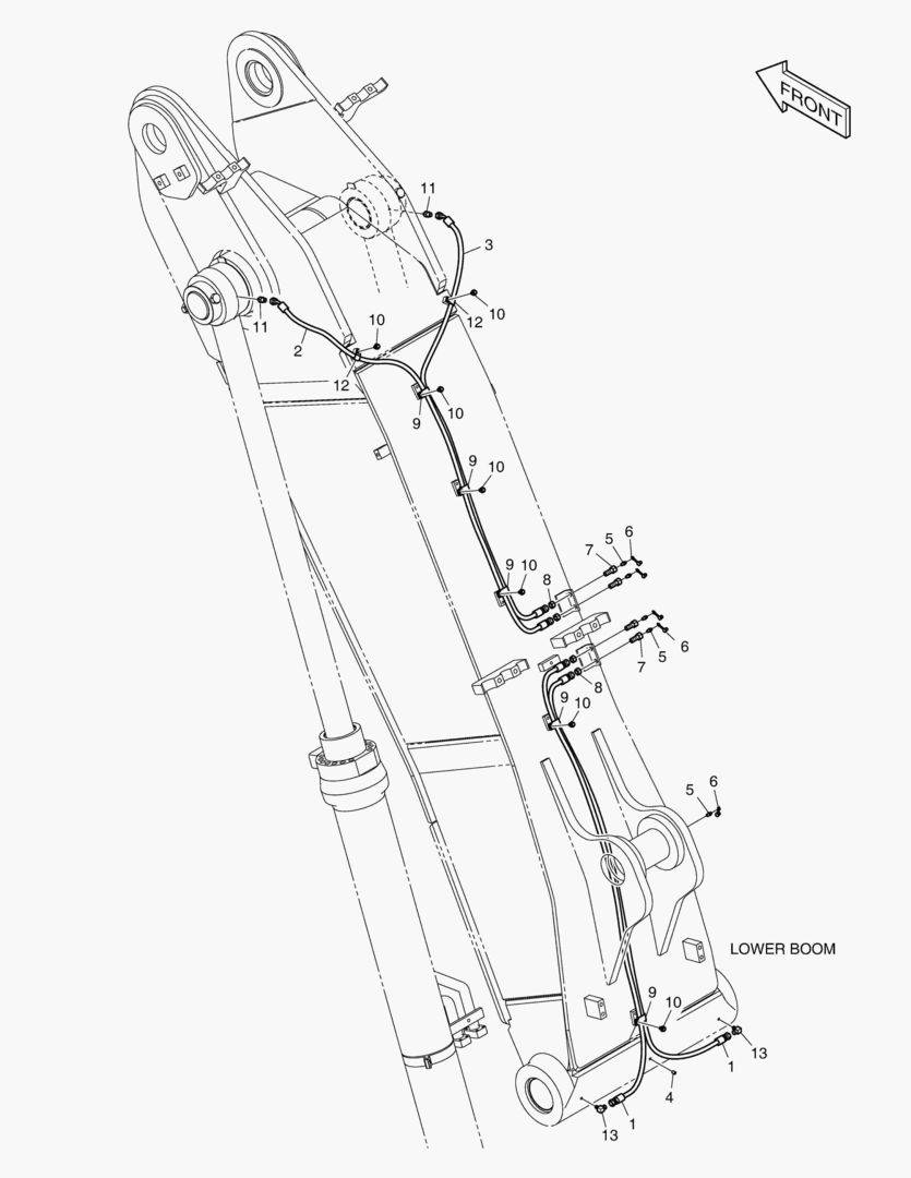 ТРУБОПРОВОД СМАЗОЧНОЙ СИСТЕМЫ - НИЖНЯЯ СТРЕЛЯ