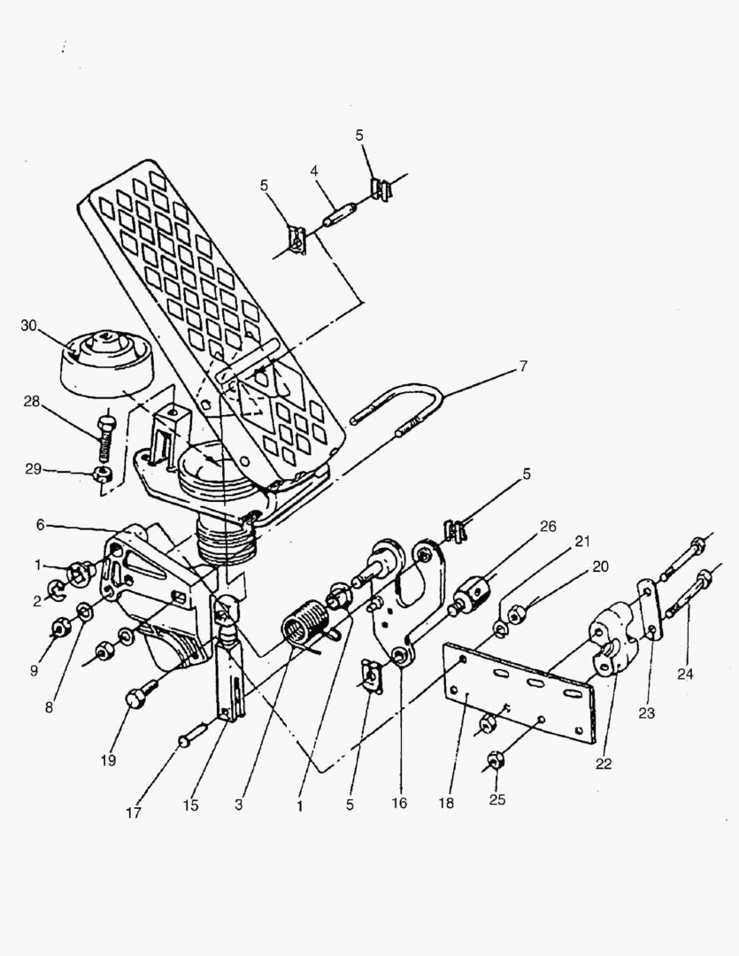 Схема G013-1 ACCELERATOR PEDAL