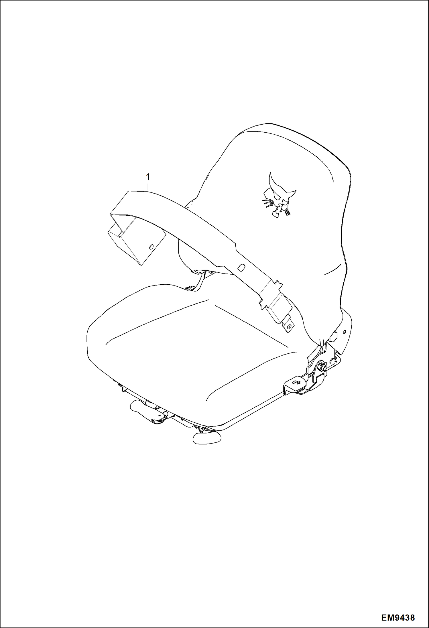 РЕМЕНЬ БЕЗОПАСНОСТИ (3-- ШИРОКИЙ ВЫДВИЖНОЙ) (ДЛЯ ПОДВЕСКИ СИДЕНЬЯ С ОТДЕЛКОЙ ИСКУССТВЕННОЙ КОЖЕЙ) (СЕРИЙНЫЙ НОМЕР AHMN22001 И ВЫШЕ)