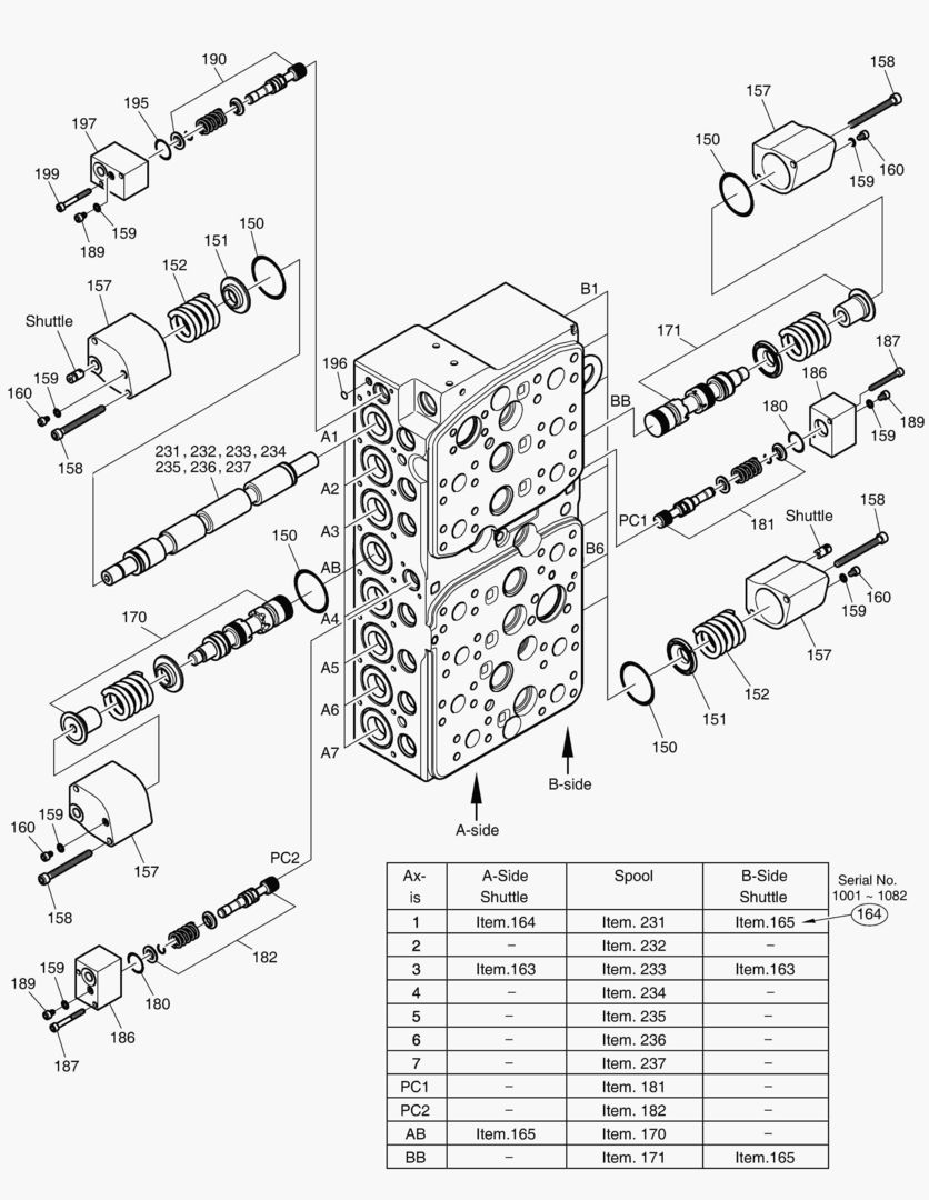 Спецтехника 4230 CONTROL VALVE(2) - SPOOL(MONO) - главное фото