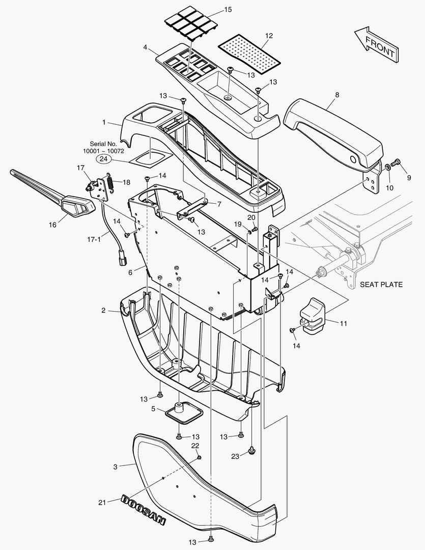 ПУЛЬТ УПРАВЛЕНИЯ - ЛЕВОСТОРОННИЙ