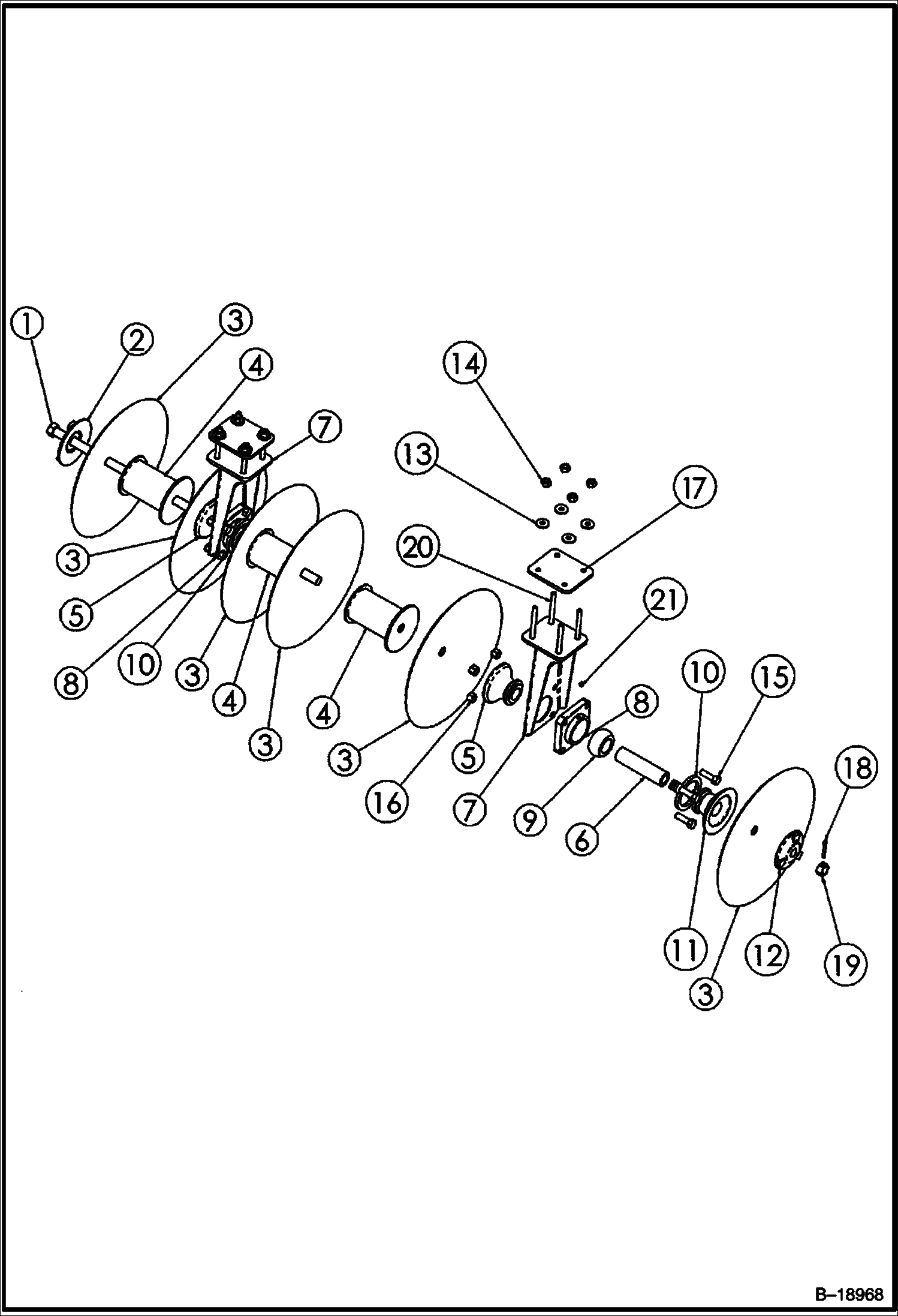 ДИСК (ПЕРЕДНЯЯ СЕКЦИЯ) (HD80 7184)