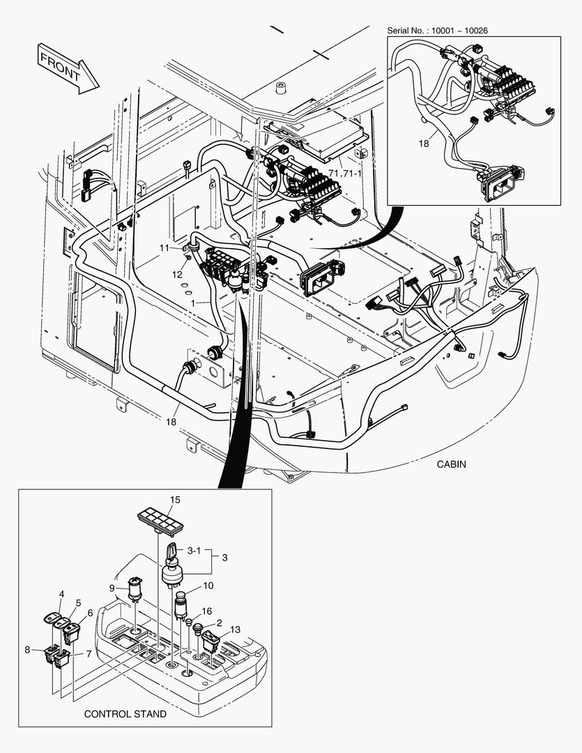 ЭЛЕКТРИЧЕСКИЕ ЗАПЧАСТИ - КАБИНА(ЭЛЕКТРИКА 2SP)