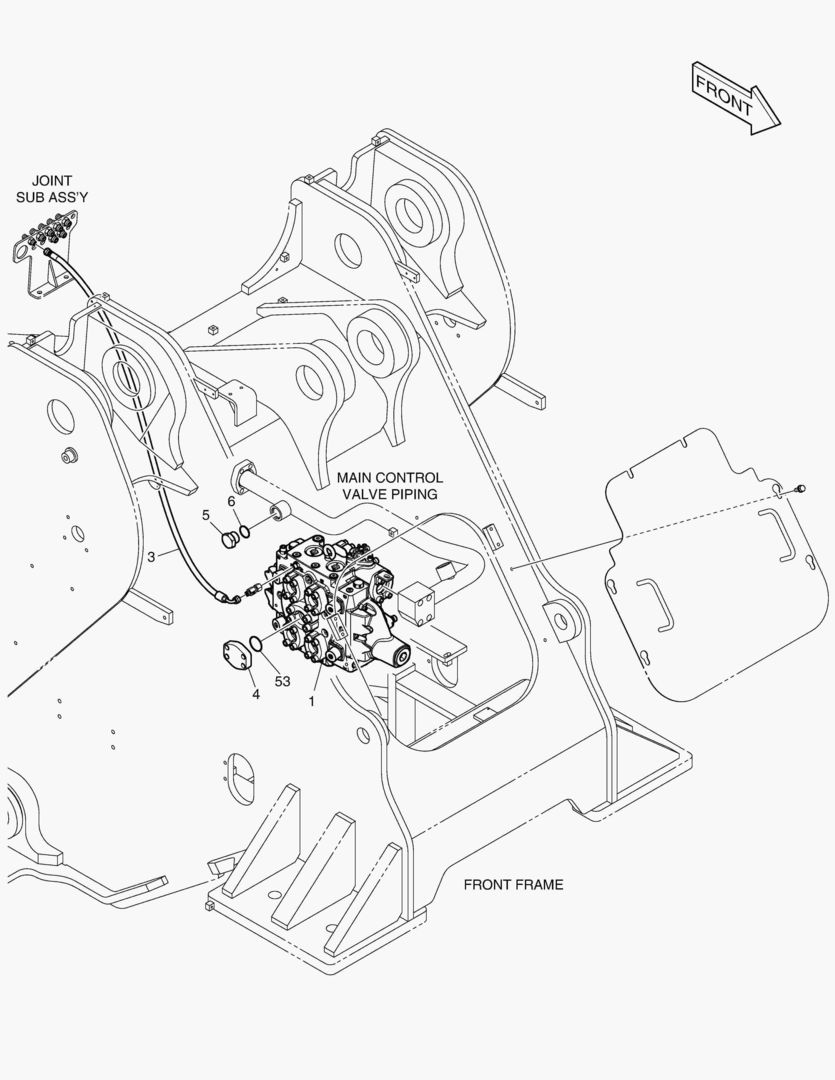 5100 CONTROL VALVE PIPING - 2 SPOOL