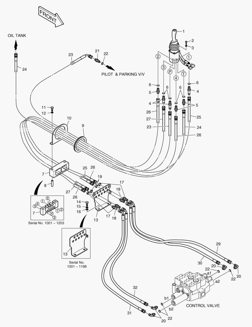 ТРУБОПРОВОД СЕРВОУПРАВЛЕНИЯ-2 КАТУШКИ