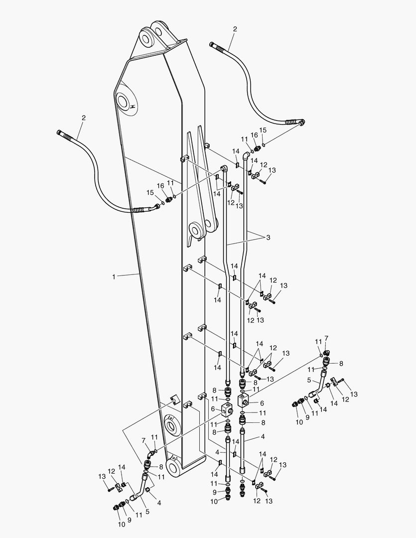 Спецтехника 6780 ARM PIPING(3.0m)-ROTATION & TILTING