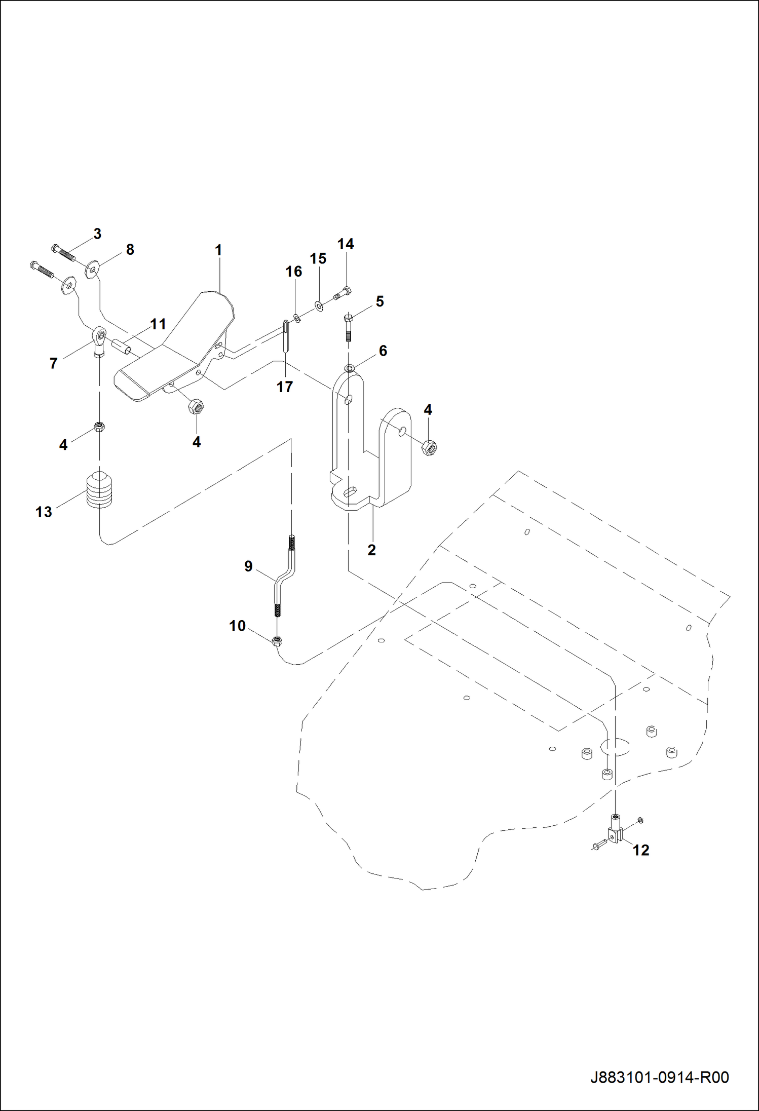 ВЫДВИЖНАЯ ПЕДАЛЬ В СБОРЕ