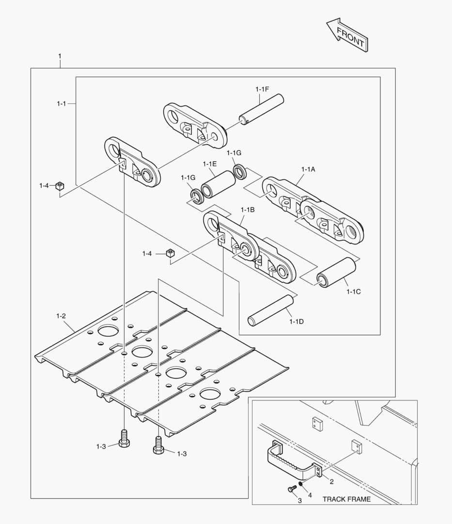 Спецтехника 2160 TRACK SHOE ASS`Y - 700G [5001~5028]