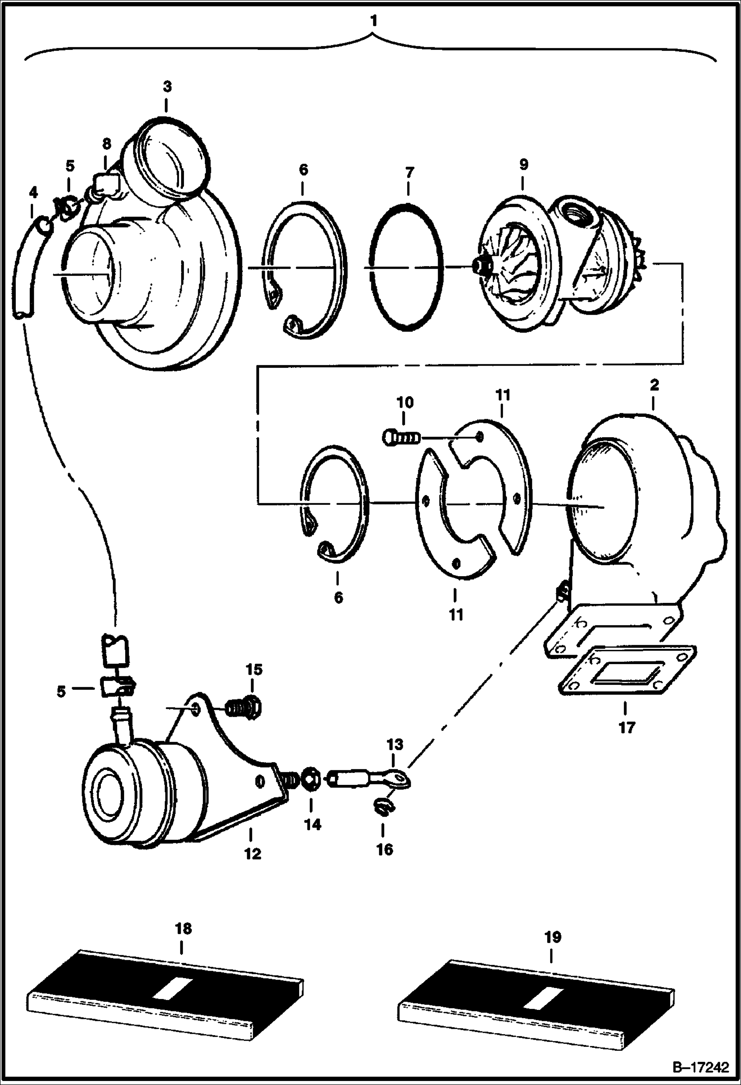 Схема ТУРБОНАГНЕТАТЕЛЬ
