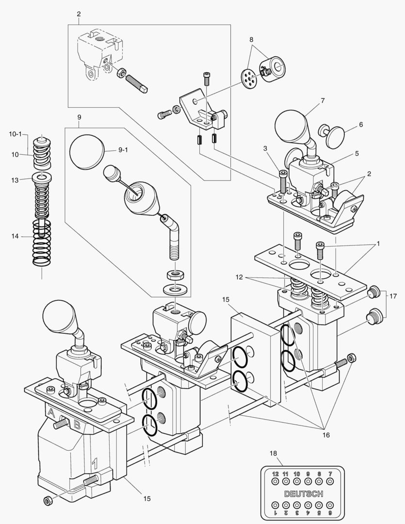 КЛАПАН С ДИСТАНЦИОННЫМ УПРАВЛЕНИЕМ - 3SP + 3 РЫЧАГА