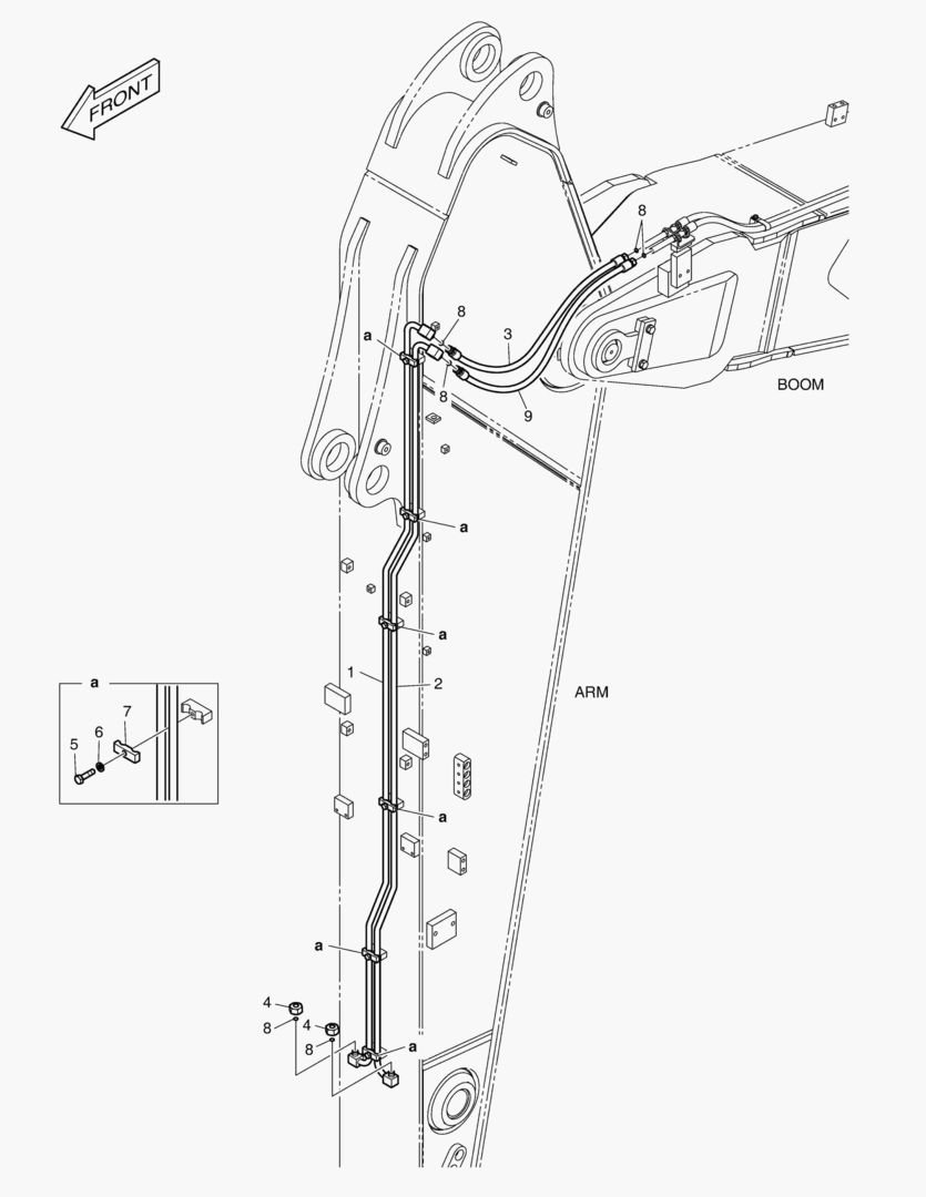ГИДРОСИСТЕМА РУКОЯТИ - БЫСТРАЯ ПОСАДКА(РУКОЯТЬ 3.2 м)