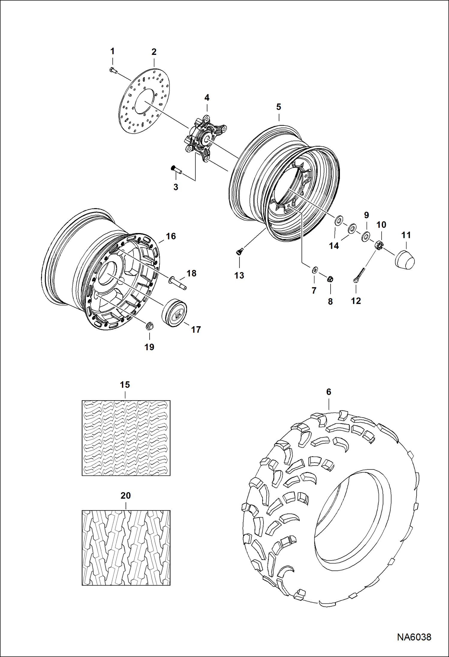 КОЛЕСА, ПЕРЕДНИИ