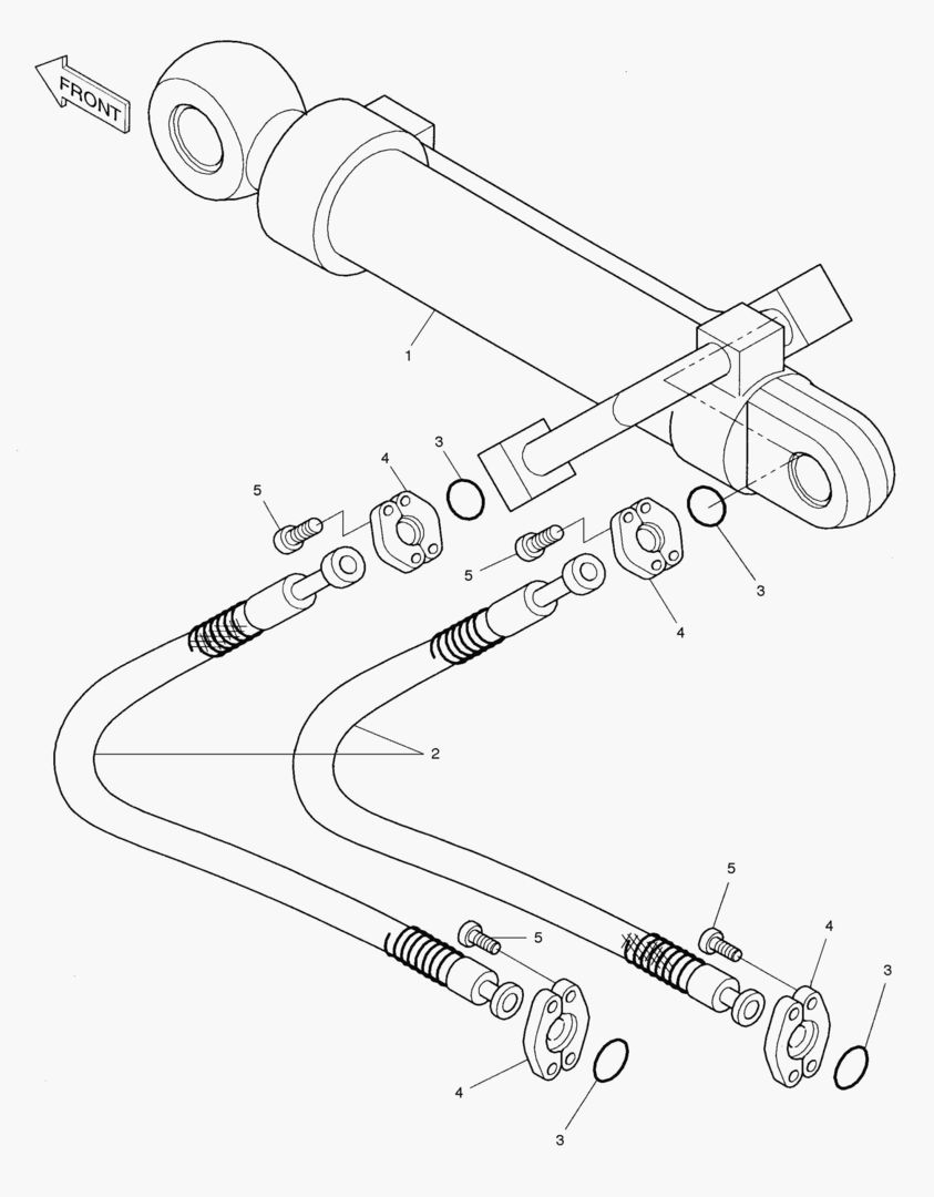 ПЕРЕДНИЙ ТРУБОПРОВОД(2)-3.2 м РУКОЯТЬ