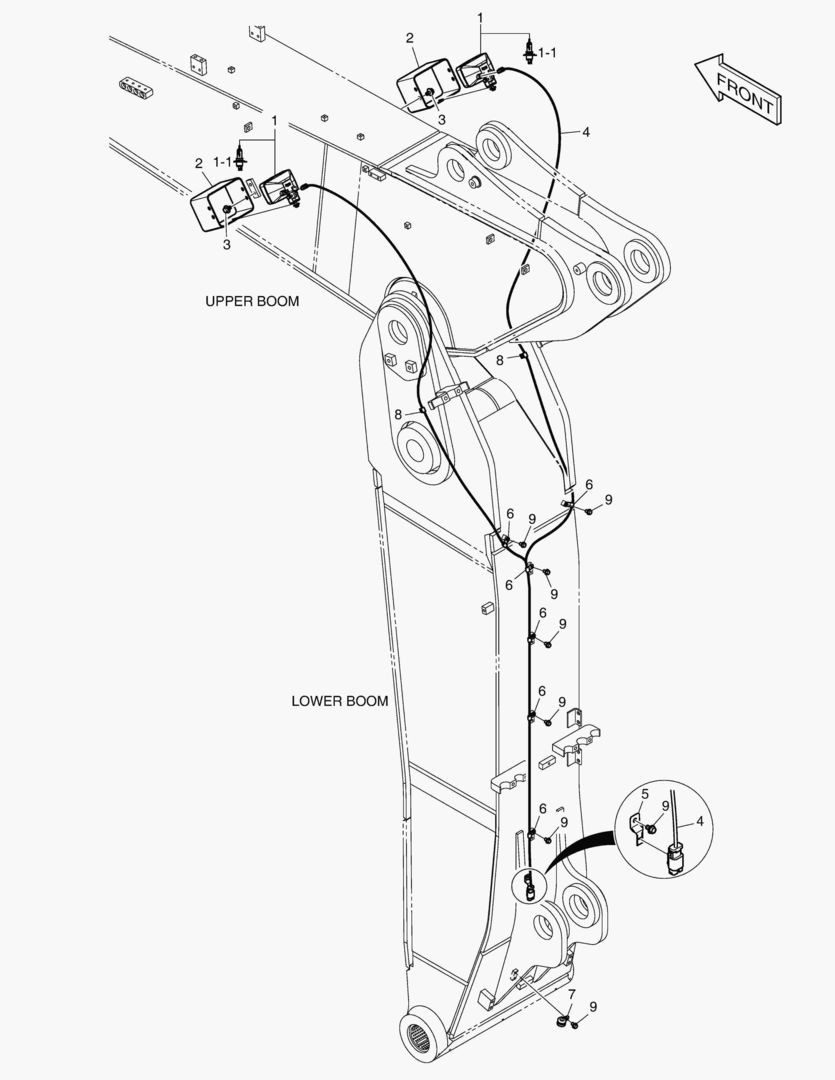 РАБОЧАЯ ФАРА - ШАРНИРНАЯ СТРЕЛА