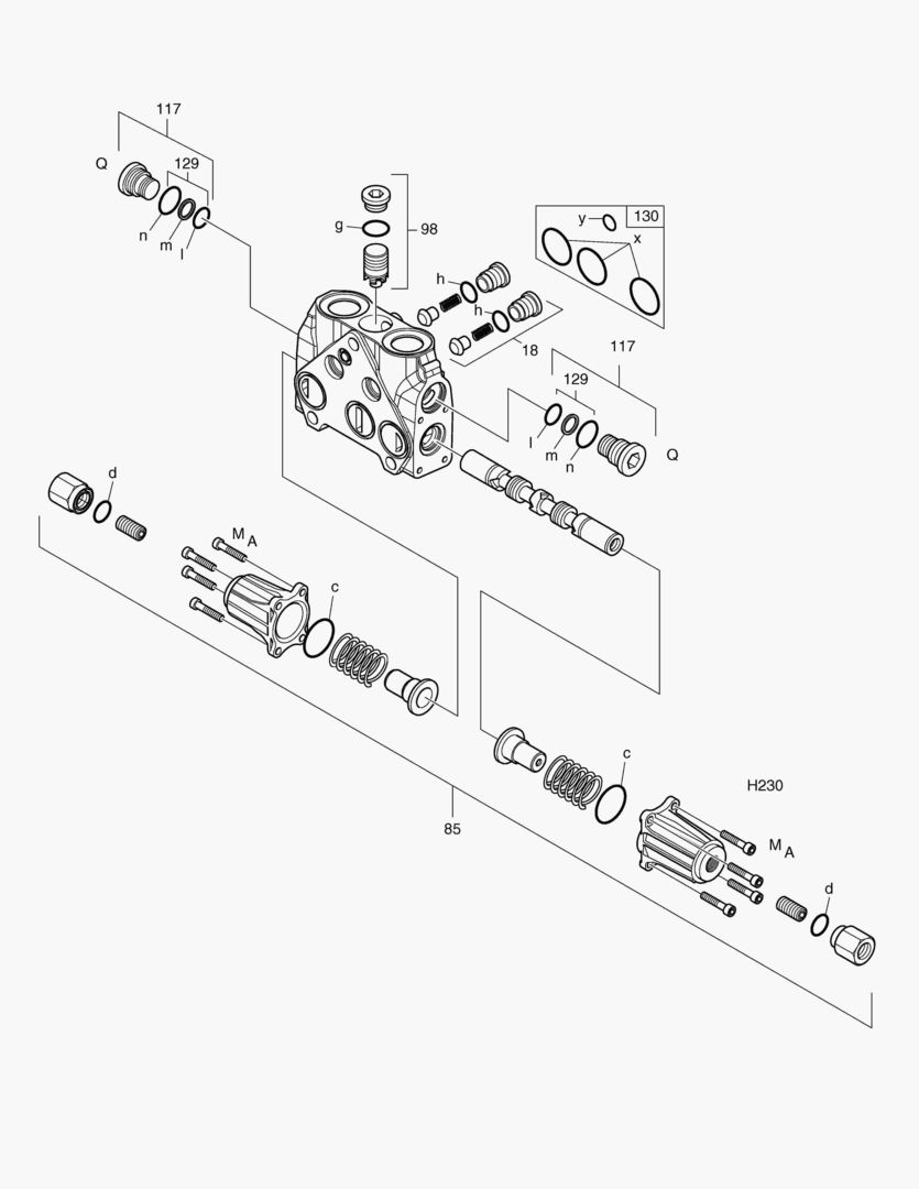 БЛОК ПОВОРОТА-РЕГУЛИРУЮЩИЙ КЛАПАН
