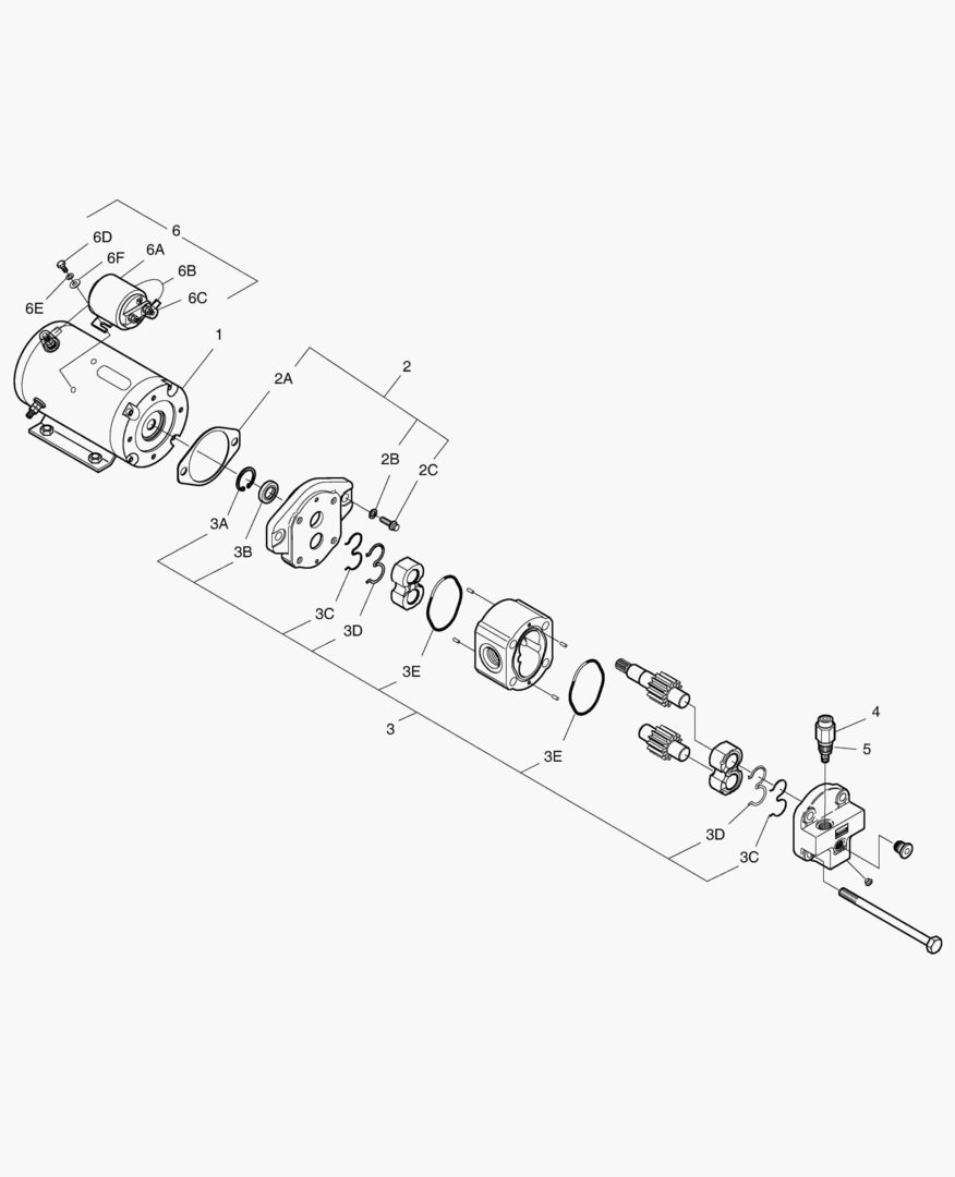 Спецтехника 3470 EMERGENCY STEERING PUMP [5001~5289] - главное фото