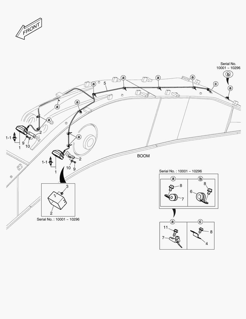 6570 WORKING LAMP - BOOM 7.1m