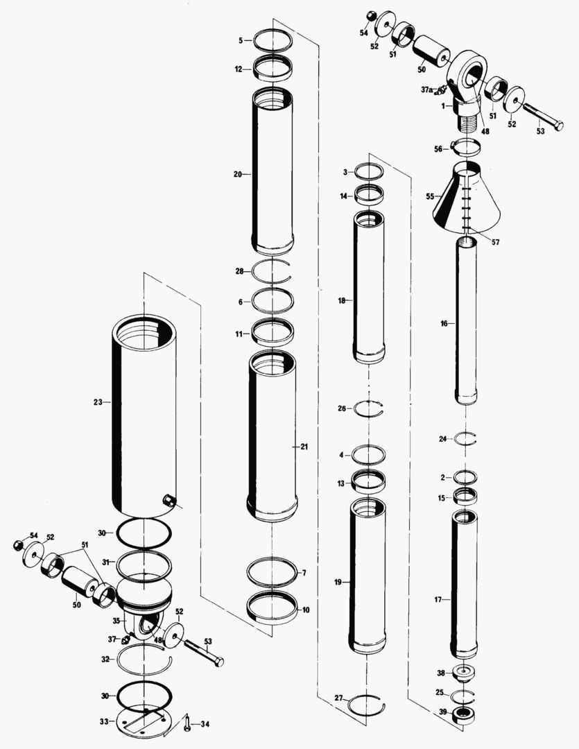 Схема G052-3 TILTING CYLINDER