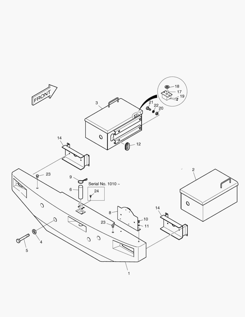 1380 COUNTER WEIGHT & BATTERY BOX
