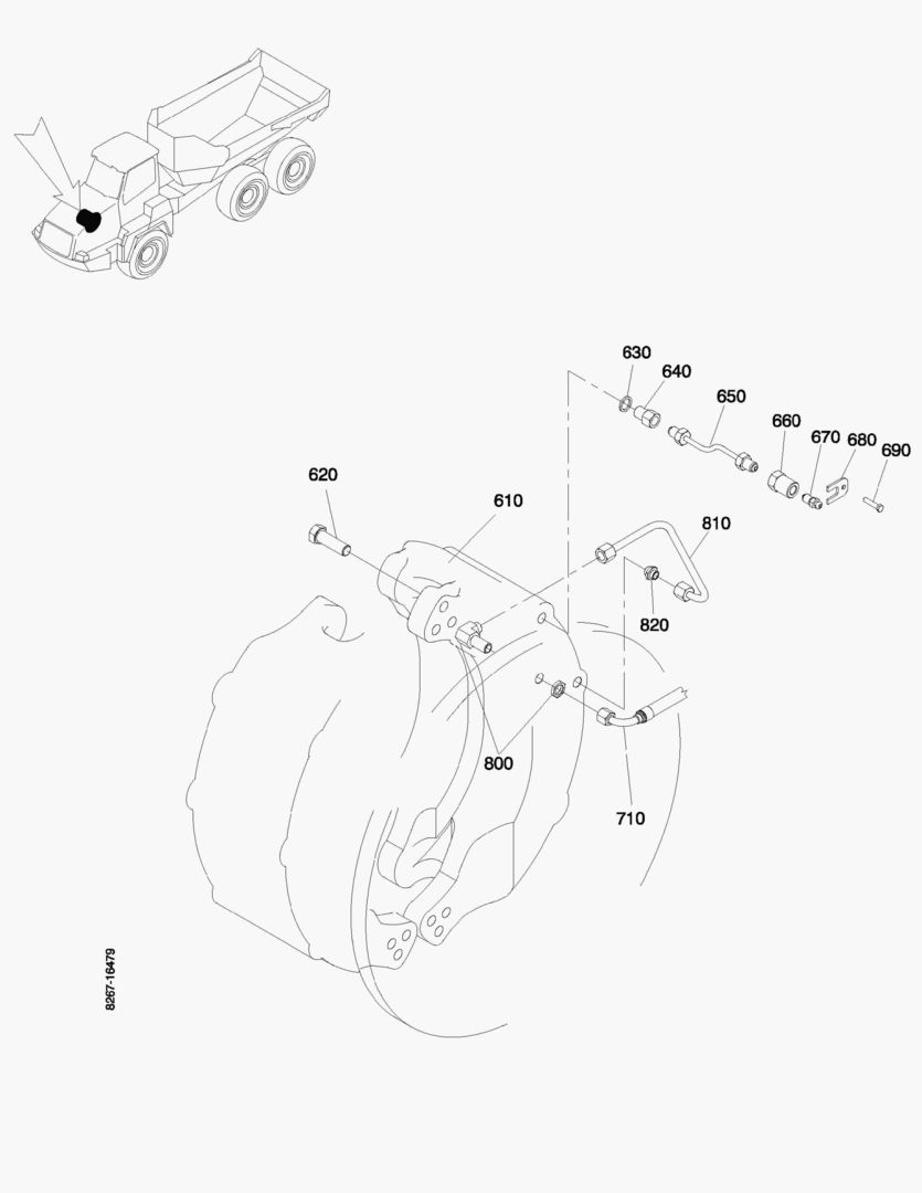 Схема G150-8 CALIPER RH [710002~710044]