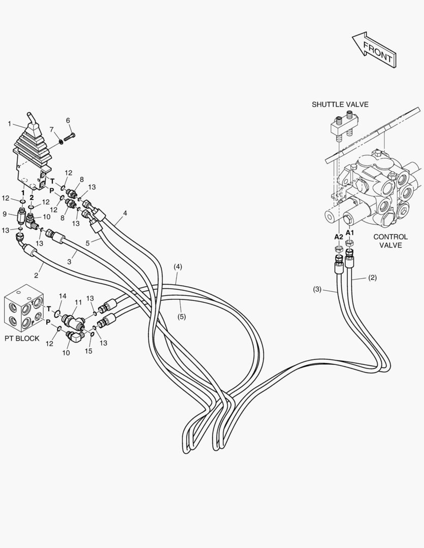 ТРУБОПРОВОД СЕРВОУПРАВЛЕНИЯ - БУЛЬДОЗЕР(2)