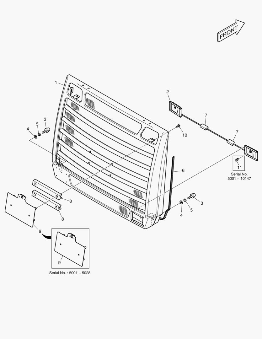 РЕШЕТКА РАДИАТОРА В СБОРЕ