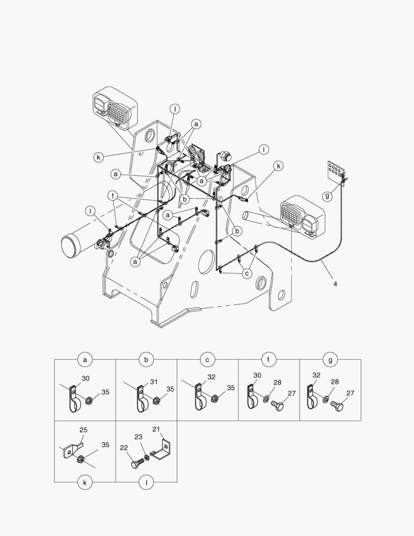 ЭЛЕКТРОПРОВОДКА(3)-ПЕРЕДНЯЯ РАМА
