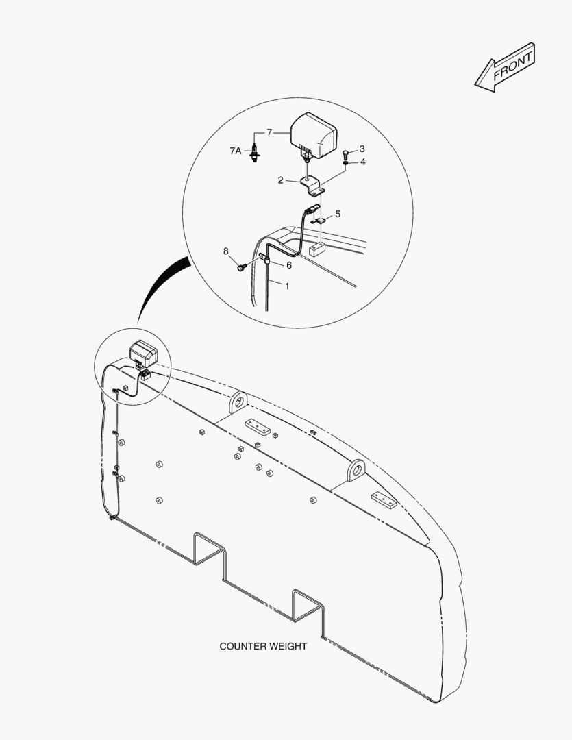РАБОЧАЯ ФАРА - ЗАДНИЙ