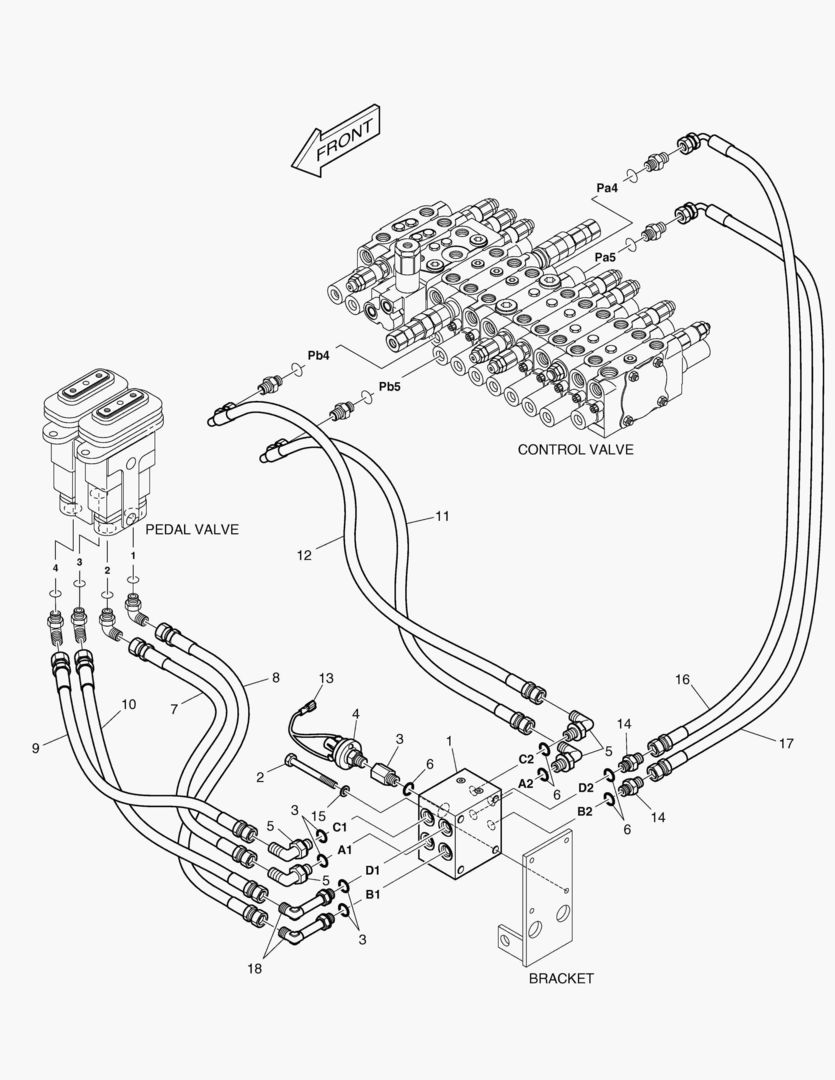 Схема 6111 PILOT PIPING - TRAVEL ALARM [37376~]