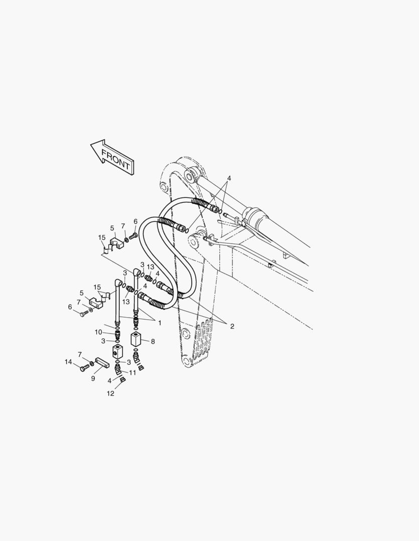 Спецтехника 6470 ARM PIPING-ARM 2.0m(ONE & TWO WAY)