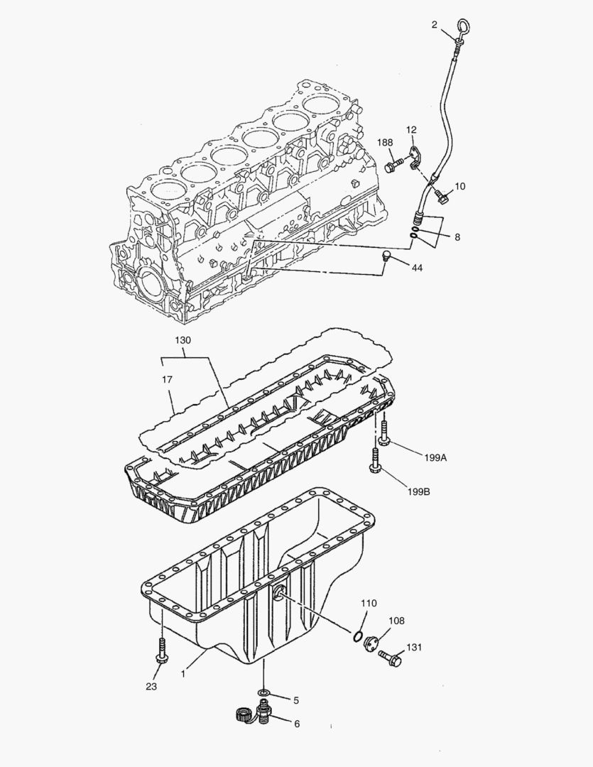 ПОДДОН КАРТЕРА И УКАЗАТЕЛЬ УРОВНЯ