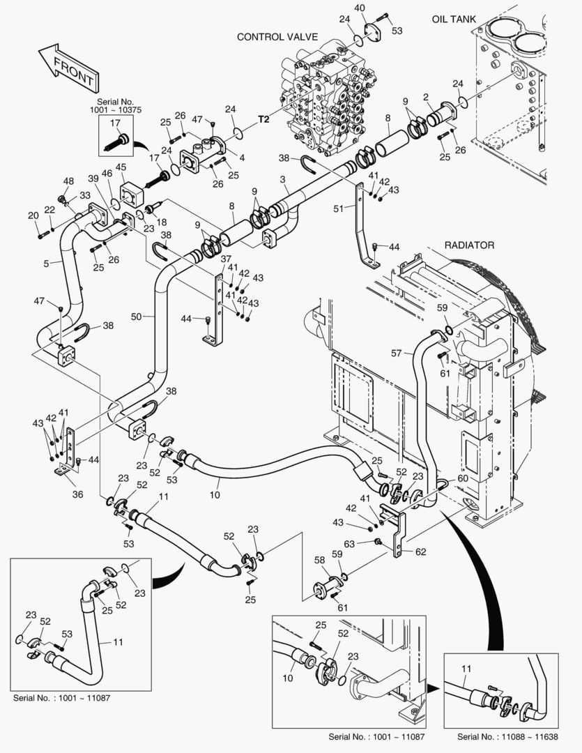 ТУБОПРОВОД МАСЛЯНОГО РАДИАТОРА(2)