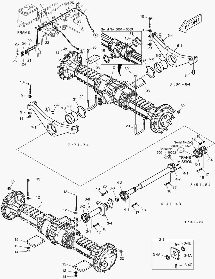 Спецтехника 5360 AXLE & DRIVE SHAFT-SUPER MAX.TRAC - главное фото