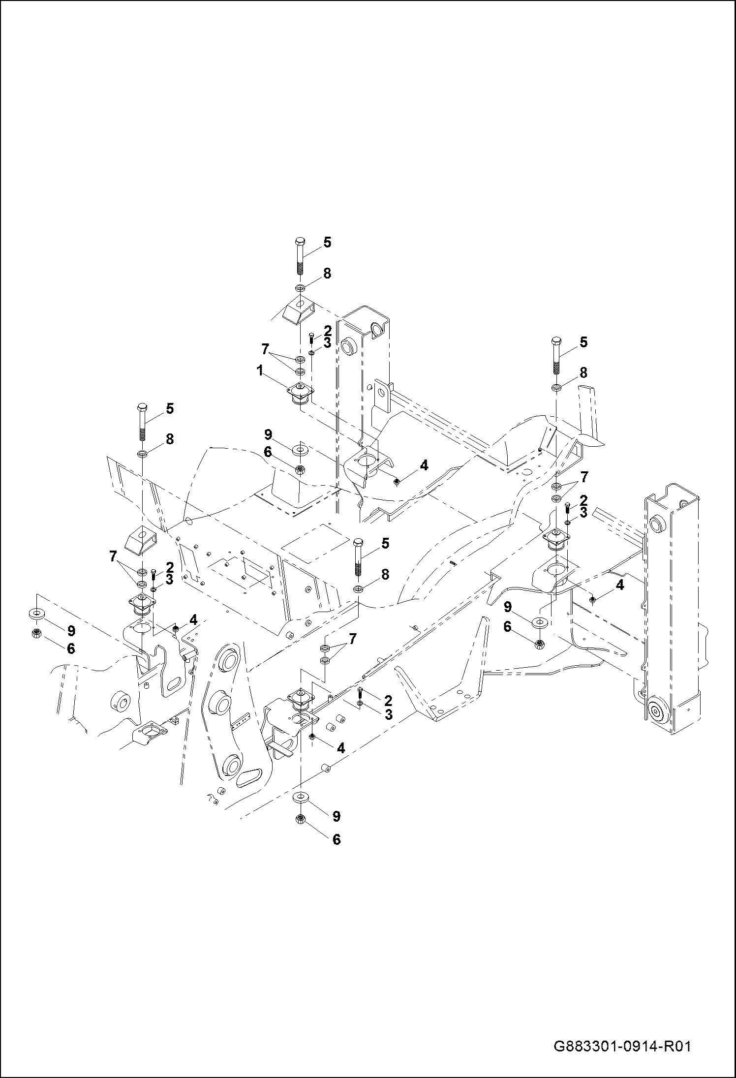 КАБИНА И ДЕТАЛИ ДЛЯ СОЕДИНЕНИЯ РАМЫ