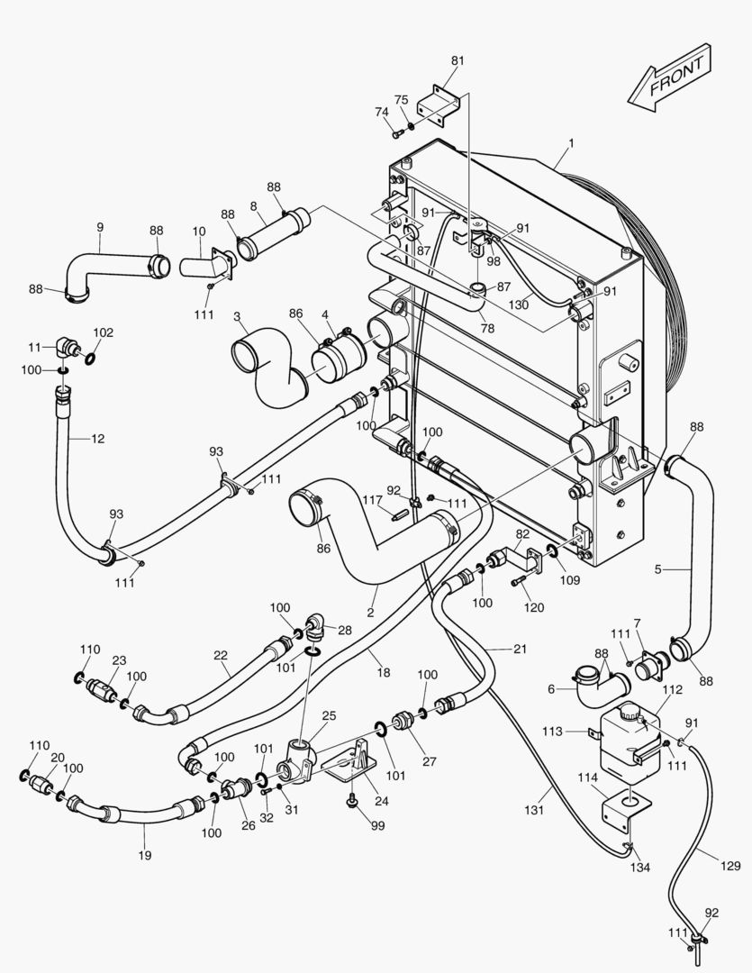 Спецтехника 5120 COOLER PIPING HFMBPM(1) [10001~10004] - главное фото