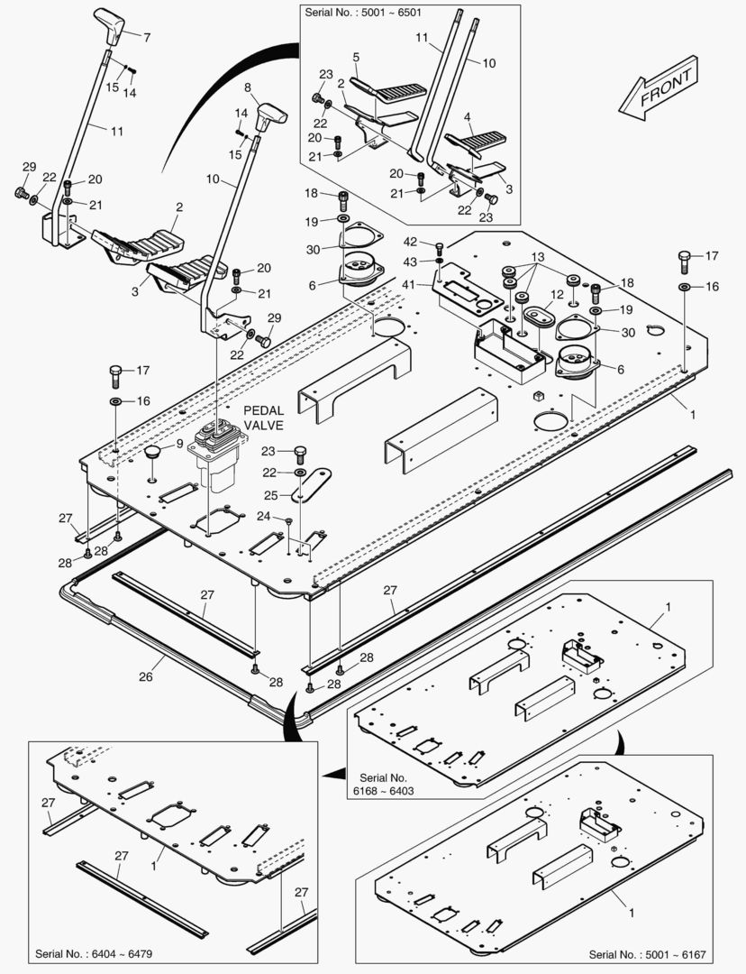 7370 FLOOR PLATE - ROPS [5001~6601]