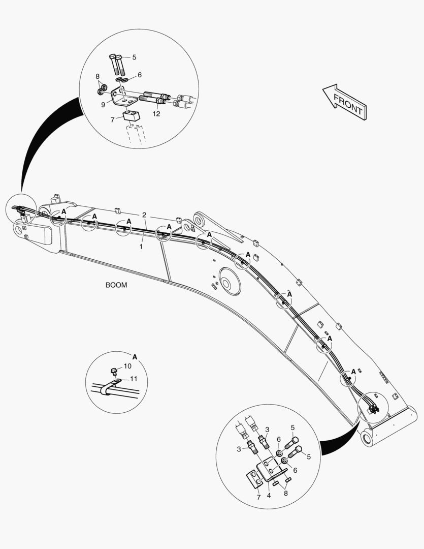6220 BOOM PIPING - QUICK CLAMP