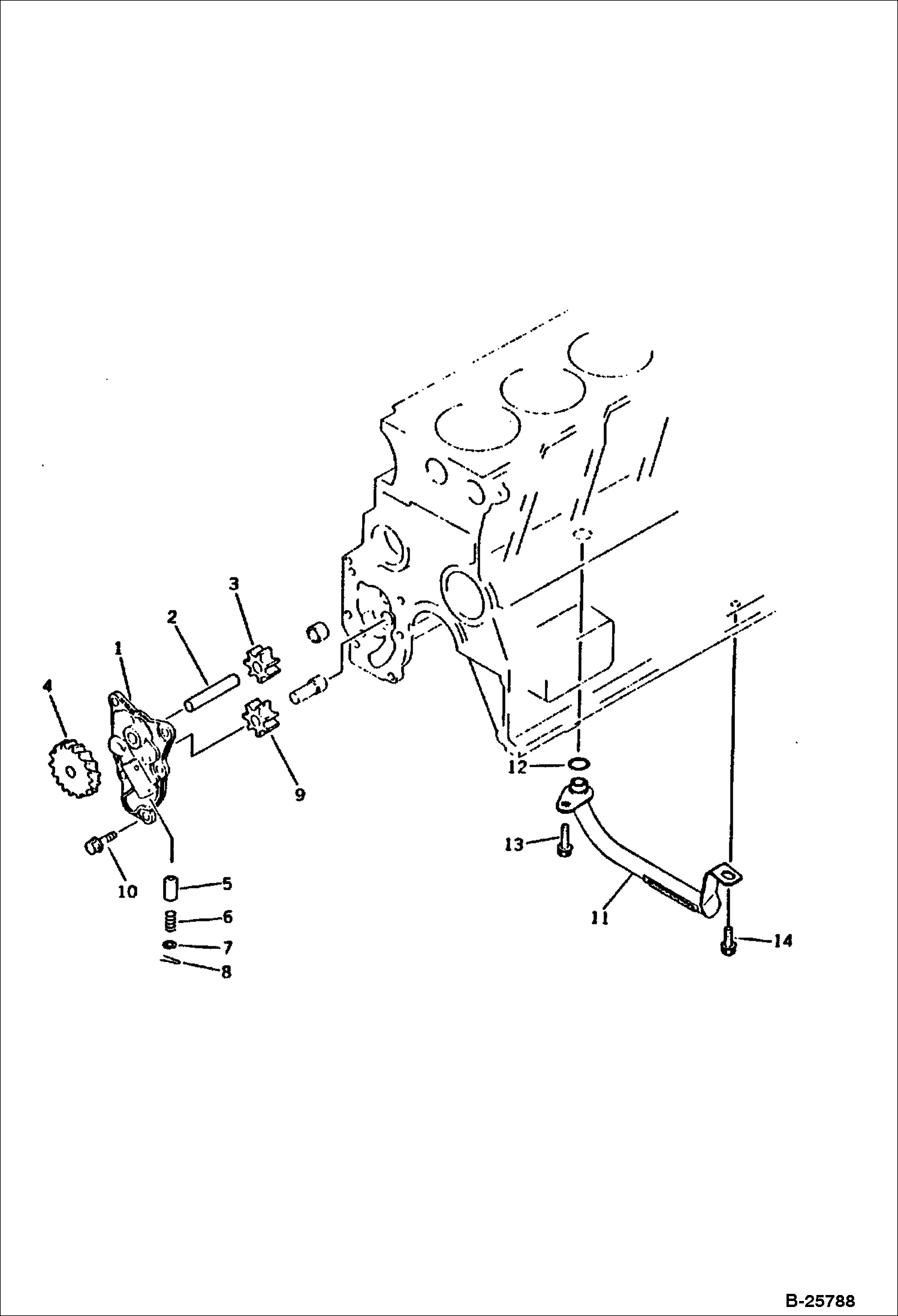 НАСОС ДЛЯ СМАЗОЧНОГО МАСЛА И ВСАСЫВАЮЩИЙ ТРУБОПРОВОД